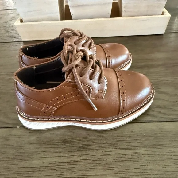 Stafford Lil Cooper Toddler Boys Cap Closed Toe Oxford Shoes size 7 - Picture 2 of 6